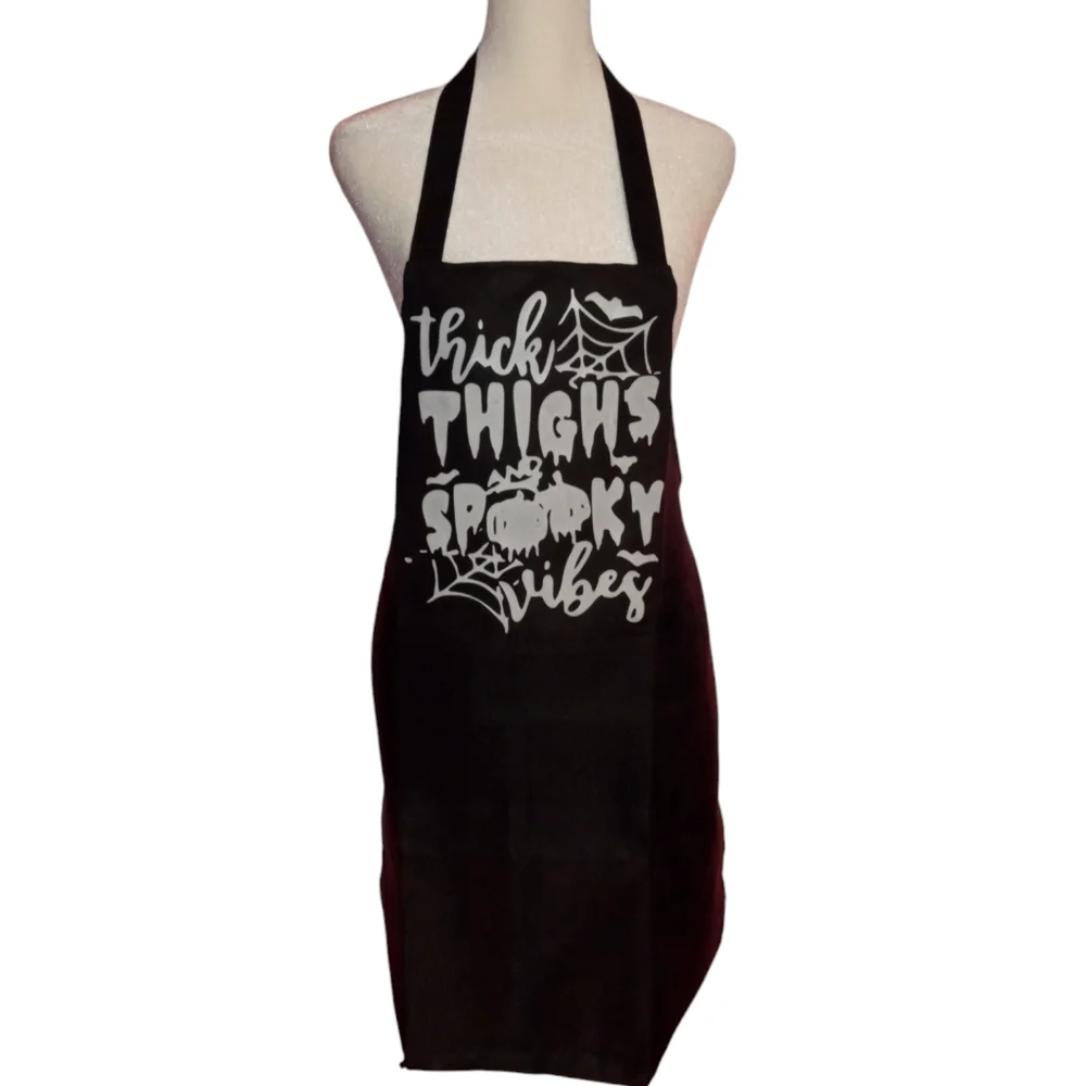 Halloween Apron Thick Thigh /Spooky Vibes